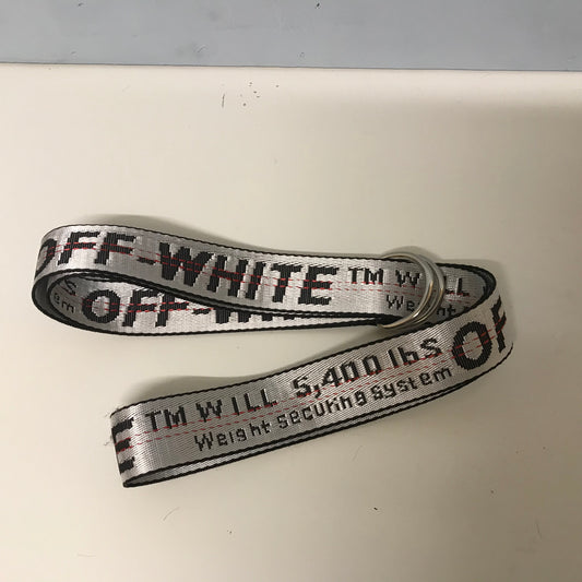 Off White Metal Loop Belt