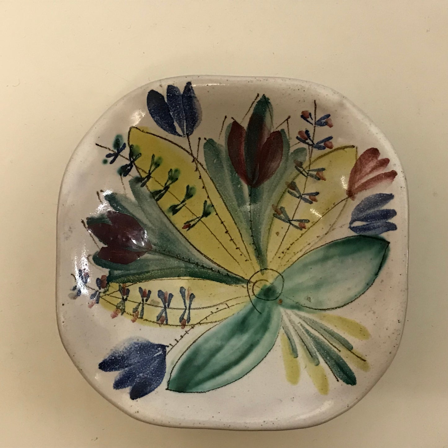 Arabia hand Painted Dish